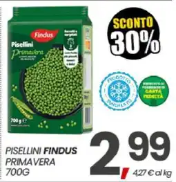 Eurospar PISELLINI FINDUS PRIMAVERA 700G offerta