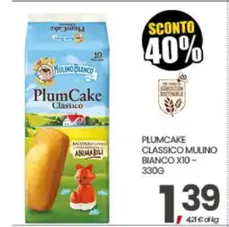 Eurospar PLUMCAKE CLASSICO MULINO BIANCO X10 - 330G offerta
