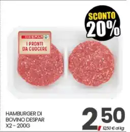 Eurospar HAMBURGER DI BOVINO DESPAR offerta