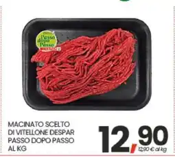 Eurospar MACINATO SCELTO DI VITELLONE DESPAR PASSO DOPO PASSO AL KG offerta