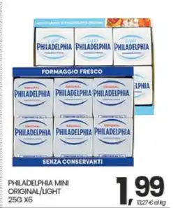 Eurospar PHILADELPHIA MINI ORIGINAL/LIGHT offerta