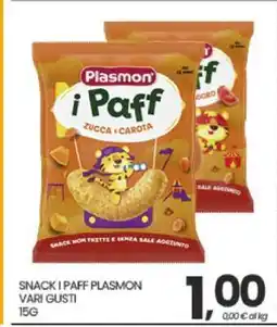 Eurospar Snack I Paff Plasmon offerta