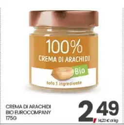 Eurospar CREMA DI ARACHIDI BIO EUROCOMPANY offerta