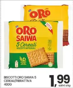Eurospar BISCOTTI ORO SAIWA 5 CEREALI/FIBRATTIVA offerta