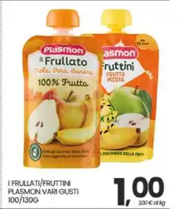 Eurospar I FRULLATI/FRUTTINI PLASMON offerta