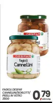 Eurospar FAGIOLI DESPAR CANNELLINI/BORLOTTI/PISELLI IN VETRO 350G offerta
