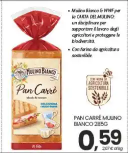 Eurospar PAN CARRÈ MULINO BIANCO 285G offerta