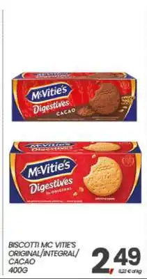 Eurospar BISCOTTI MC VITIE'S ORIGINAL/INTEGRAL/CACAO offerta