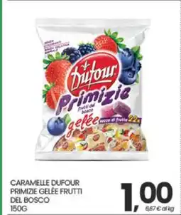 Eurospar CARAMELLE DUFOUR PRIMIZIE GELÉE FRUTTI DEL BOSCO offerta