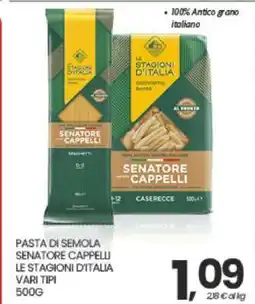 Eurospar PASTA DI SEMOLA SENATORE CAPPELLI offerta