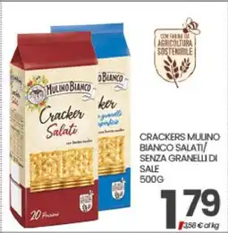 Eurospar CRACKERS MULINO BIANCO SALATI/ SENZA GRANELLI DI SALE offerta