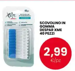 Eurospar SCOVOLINO IN GOMMA DESPAR XME 40 PEZZI offerta