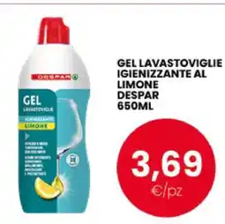 Eurospar GEL LAVASTOVIGLIE IGIENIZZANTE AL LIMONE DESPAR 650ML offerta