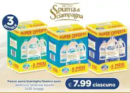 Acqua & Sapone Spuma di Sciampagna detersivo lavatrice liquido offerta