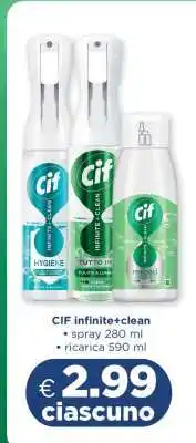 Acqua & Sapone Cif infinite clean offerta