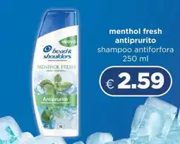Acqua & Sapone head & shoulders menthol fresh antiprurito offerta