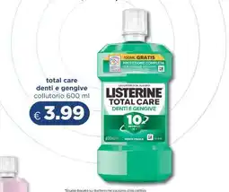 Acqua & Sapone Listerine Total Care Denti e Gengive offerta