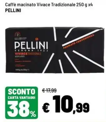 Caffè macinato Vivace Tradizionale PELLINI