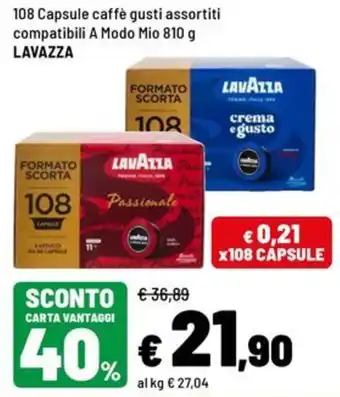 Capsule caffè gusti assortiti LAVAZZA