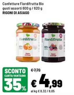 Iper La Grande Confettura Fiordifrutta Bio RIGONI DI ASIAGO offerta