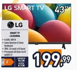 Iper La Grande LG SMART TV 43LR60006 offerta