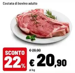 Iper La Grande Costata di bovino adulto offerta