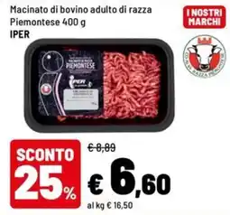 Iper La Grande Macinato di bovino adulto di razza Piemontese offerta