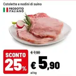 Iper La Grande Cotolette e nodini di suino offerta