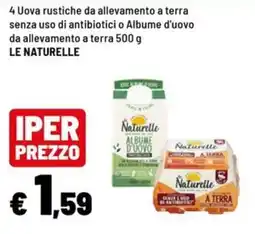 Iper La Grande Uova rustiche da allevamento a terra Naturelle offerta