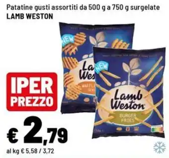 Iper La Grande Patatine gusti assortiti Lamb Weston offerta