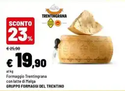 Iper La Grande Formaggio Trentingrana con latte di Malga offerta