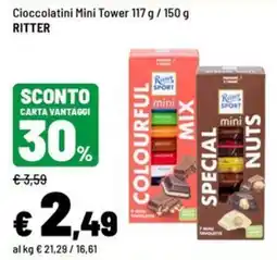 Iper La Grande Cioccolatini Mini Tower RITTER offerta