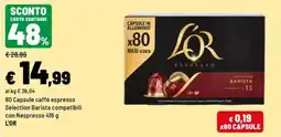 Iper La Grande Caffé espresso Selection Barista L'OR offerta