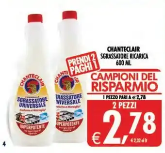 Chanteclair sgrassatore universale