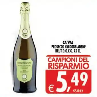 Prosecco Valdobbiadene Brut D.O.C.G. Ca'Val