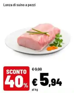 Iper La Grande Lonza di suino a pezzi offerta