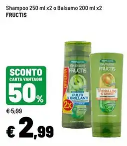 Iper La Grande Shampoo e balsamo Fructis offerta