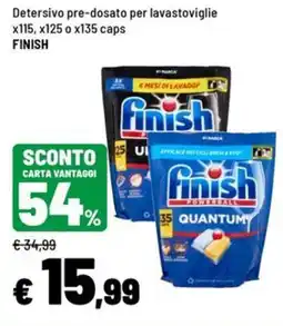 Iper La Grande Detersivo pre-dosato per lavastoviglie Finish offerta