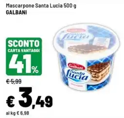 Iper La Grande Mascarpone Santa Lucia offerta