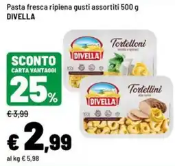 Iper La Grande Pasta fresca ripiena gusti assortiti DIVELLA offerta