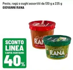 Iper La Grande Pesto, ragù o sughi assortiti GIOVANNI RANA offerta