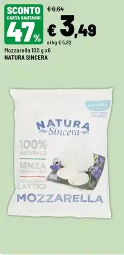 Iper La Grande Mozzarella Natura Sincera offerta