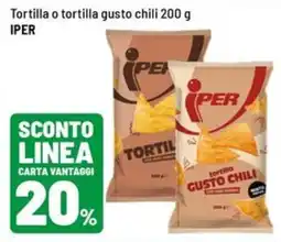Iper La Grande Tortilla gusto chili Iper offerta