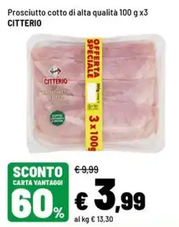 Iper La Grande Prosciutto cotto Citterio offerta