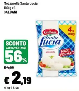 Iper La Grande Mozzarella Santa Lucia Galbani offerta