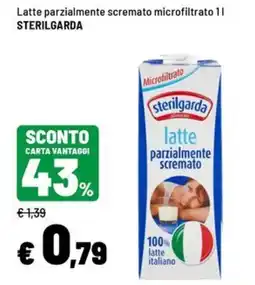 Iper La Grande Latte parzialmente scremato sterilgarda offerta