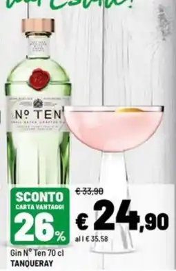 Iper La Grande Gin N° Ten Tanqueray offerta