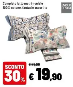 Iper La Grande Completo letto matrimoniale Enrico Coveri offerta