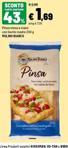 Iper La Grande Pinsa stesa a mano con lievito madre MULINO BIANCO offerta