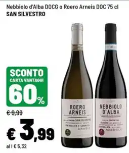Iper La Grande Roero Arneis o Nebbiolo d'Alba offerta